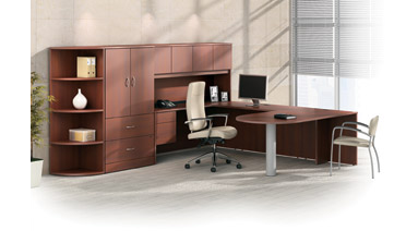 Global® Adaptabilities® U-Grouping Silver Post Avant Cherry